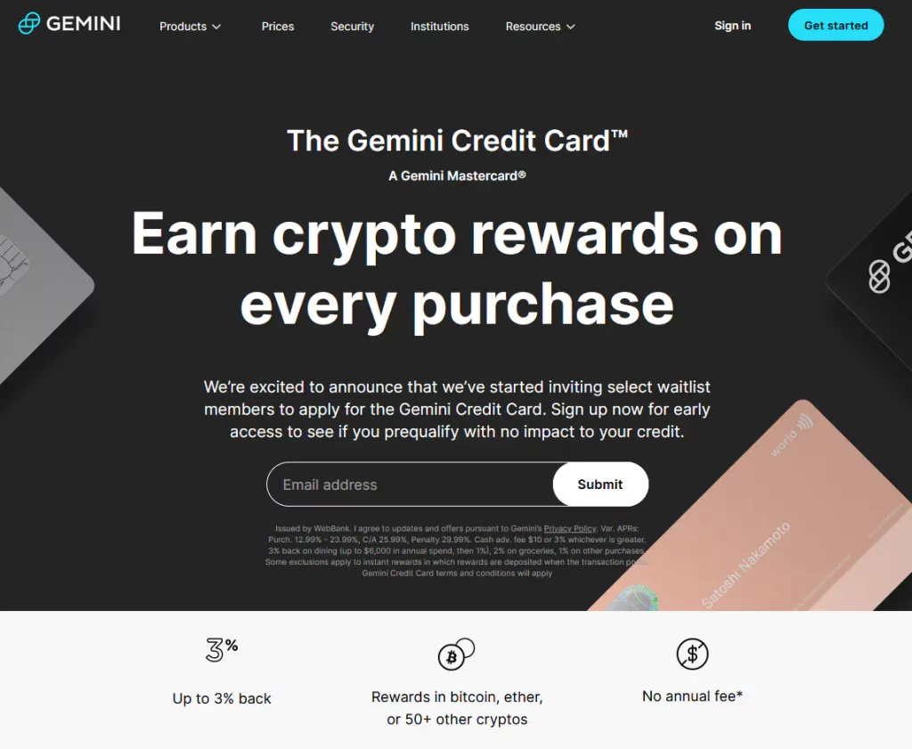 The Gemini Credit Card